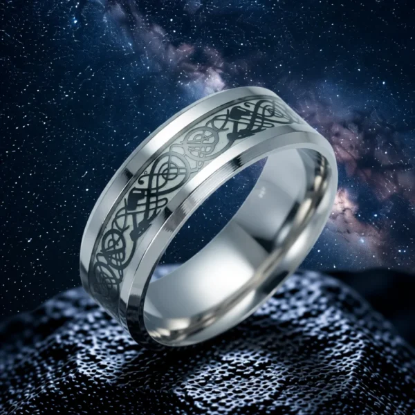 Bague Draco Lux finition Onyx en situation