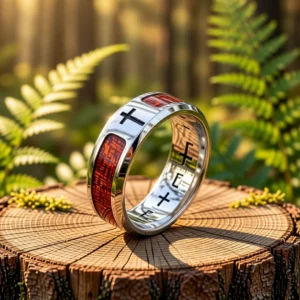 Sanctus – unique Bague Sanctus en situation
