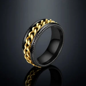 Cuban Spin – Bague chaîne rotative en acier inoxydable 8mm