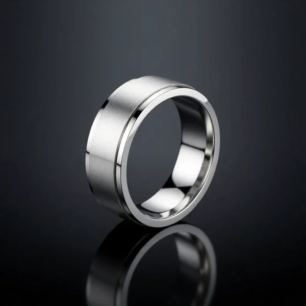 Spin Classic – Bague rotative anti-stress en acier inoxydable 8mm