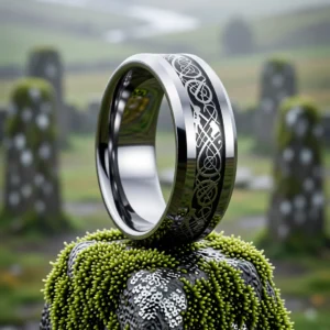 Bague Draconis Aurum finition Argent en situation