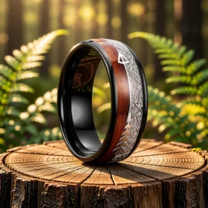 Bague Sagitta finition Onyx en situation