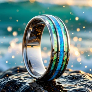 Bague Maris finition Argent en situation