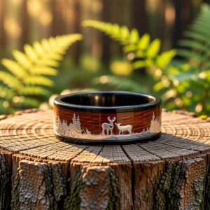 Bague Lumen Cervus finition Forêt en situation