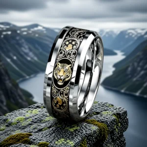Totem – Tigre Bague Totem finition Tigre en situation