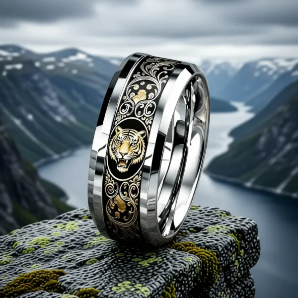 Totem – Tigre Bague Totem finition Tigre en situation