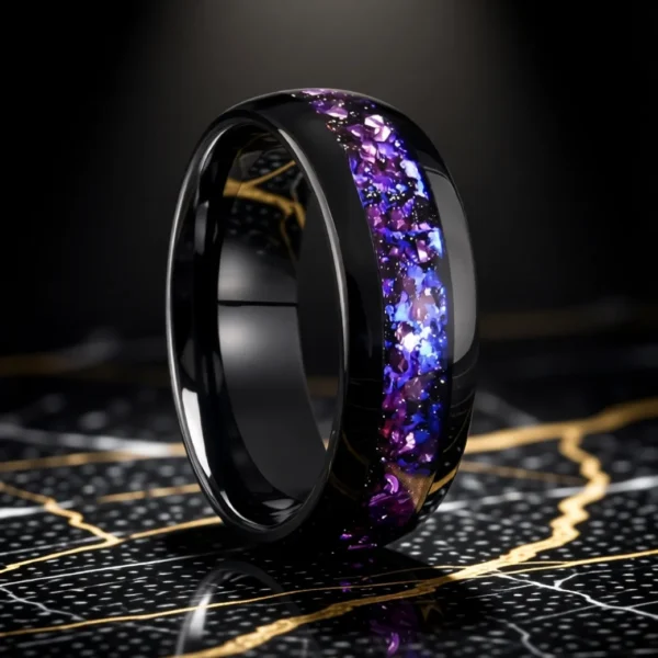 Nebula – 8 mm Bague Nebula finition 8 mm en situation