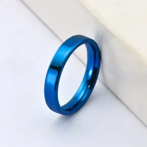 Caeruleus – Alliance tungstène bleu 4mm – vue 2