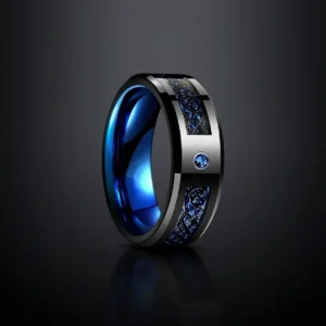 Draconis Gemma – Bague dragon celtique sertie d’une pierre 8mm Draconis Gemma – Bague dragon celtique sertie d’une pierre 8mm