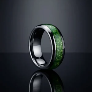 Fragmenta – Bague homme incrustée d’éclats colorés 8mm